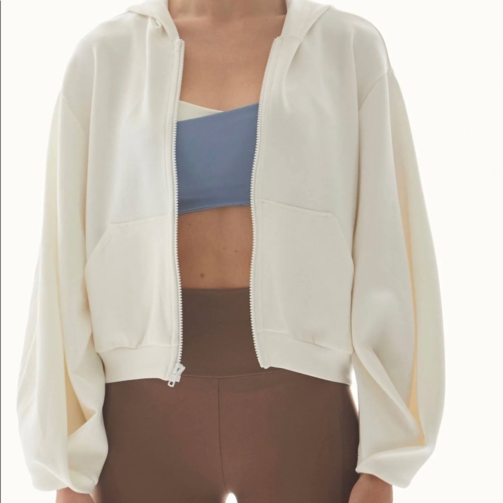 Lanston Sport | Kenzie Pleated Hoodie Zip